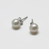 White Pearl Earrings