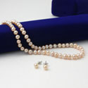 Youth Pink Pearl Jewelry Set