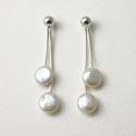 Coin Pearl Earrings