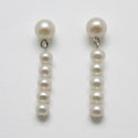 White Pearl Drop Earrings