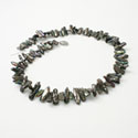 Stick Pearl Necklace - Black Pearl Jewelry