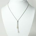 White Pearl Bridal Necklace