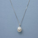 Diamond and White Pearl Necklace