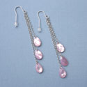 Sterling Silver and Pink Mother of Pearl Earrings