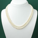 Double Strand Pearl Necklace