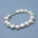 Chunky White Baroque Pearl Bracelet