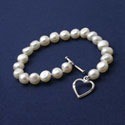 Pearl Toggle Bracelet - White Pearl Jewelry