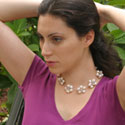 Designer Pearl Necklace - White Pearl Jewelry