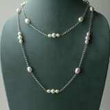 Yurman Style Pearl Necklace - Pearl Jewelry